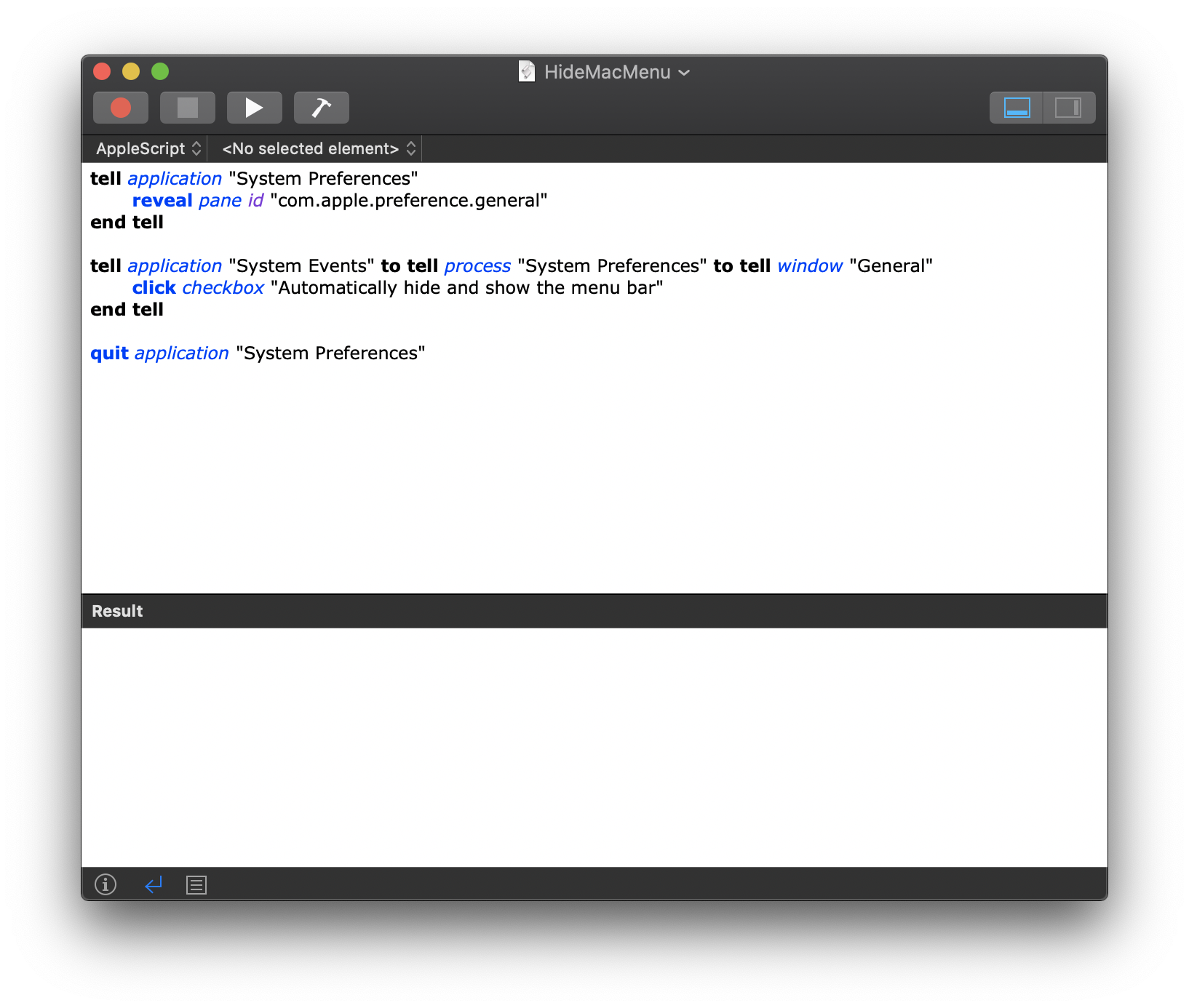 AppleScript Editor