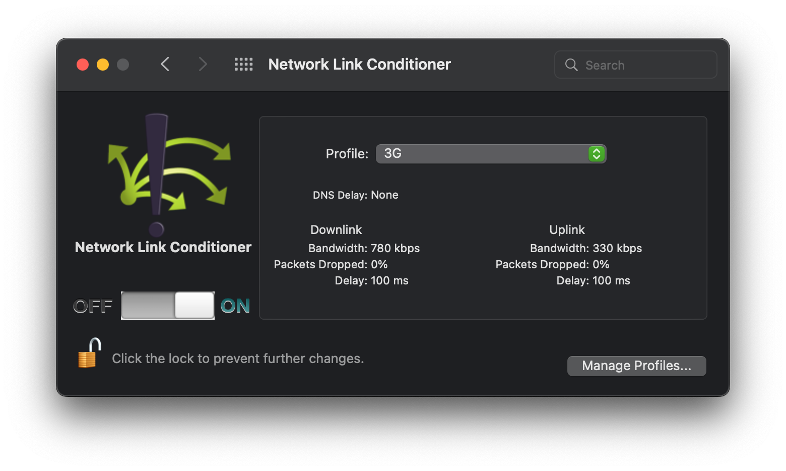 Network Link Conditioner